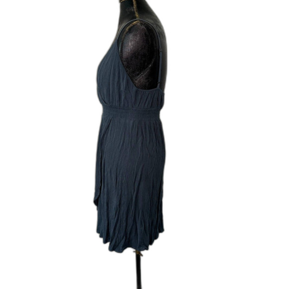 O'Neill Women’s Mini Dress Blue Grey Wrap V-Neck Summer Sundress Boho Size M - Picture 4 of 7
